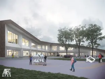 Suomalais-venäläisen koulun puurakenteisen uudisrakennuksen peruskivi muurataan Helsingissä