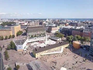 Lasipalatsikorttelista rakentuu kaupunkilaisten kohtaamispaikka - syksyllä 2023 valmistuvan Kulttuurikasarmin peruskivi muurattiin tänään