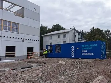 Matinkylän lukion työmaalla vähennetään hiilidioksidipäästöjä - maalämpö käyttöön jo rakennusaikana Geolo-ratkaisun avulla