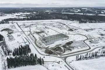 Metsä Groupin Kerto LVL -tehtaan peruskivi muurattiin Äänekoskella