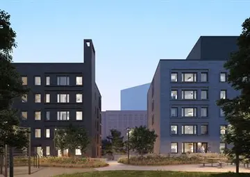 Helsingin viimeisimpiin kuuluva Hitas-kohde harjakorkeudessa