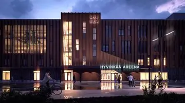 Hyvinkää Areena saavutti harjakorkeutensa – rakentaminen etenee kohti kevään 2027 valmistumista