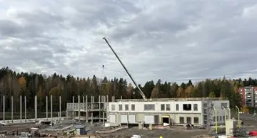 Marjoniemen yhtenäiskoulun rakentaminen Kouvolassa etenee aikataulussa - laajasti kuntalaisia palvelevat tilat otetaan käyttöön syyslukukaudella 2028